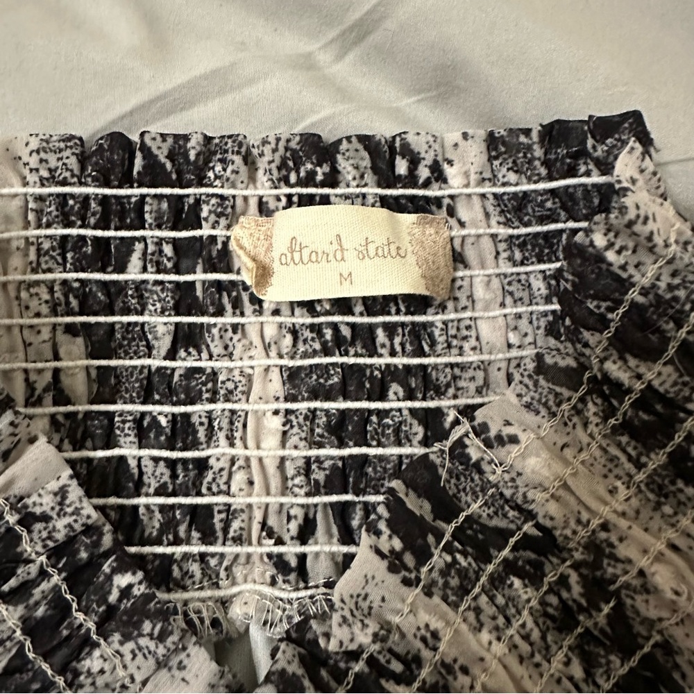 Altar’d State | Python Ruffle Tiered Mini Skirt - image 2